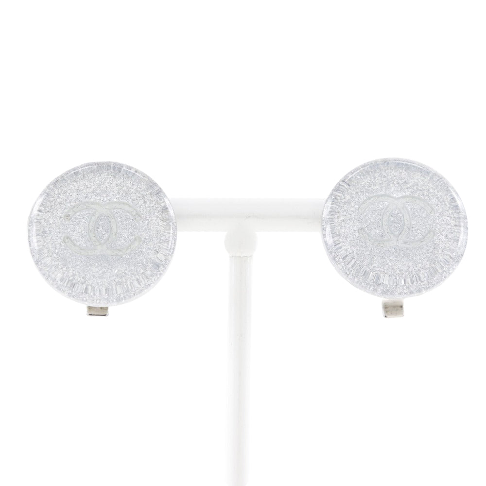 Chanel Chanel Coco Earring 2000 Silver 00A 5.8g COCO Mark