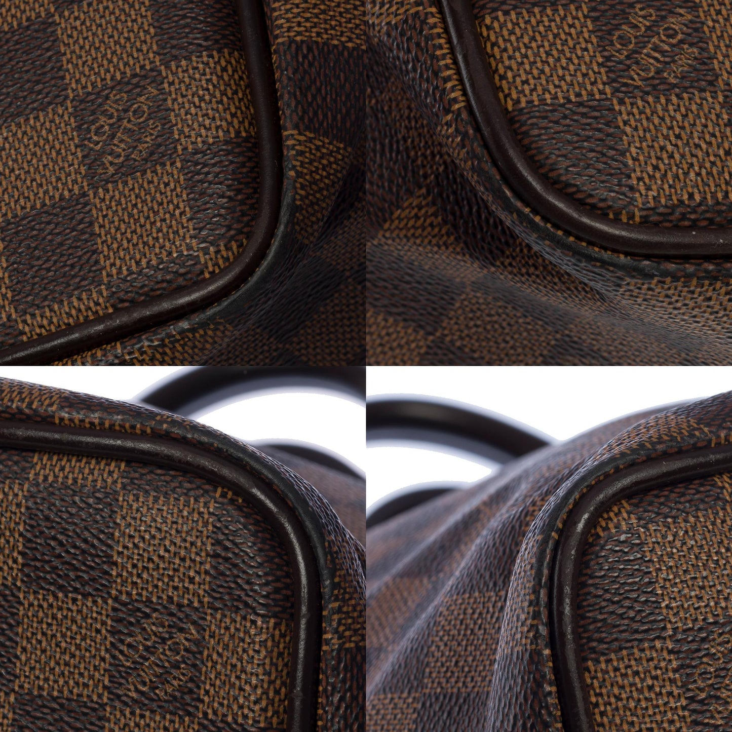 LOUIS VUITTON Neo Greenwich travel bag in brown canvas, golden hardware