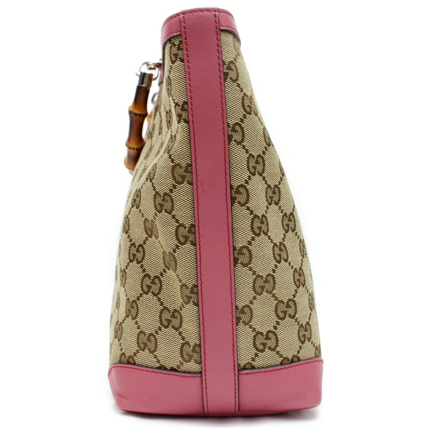 Brand Inspired Gucci Tote Bag Kids Line Banboo Tote Bag Pink Canvas (SHC7-10998)