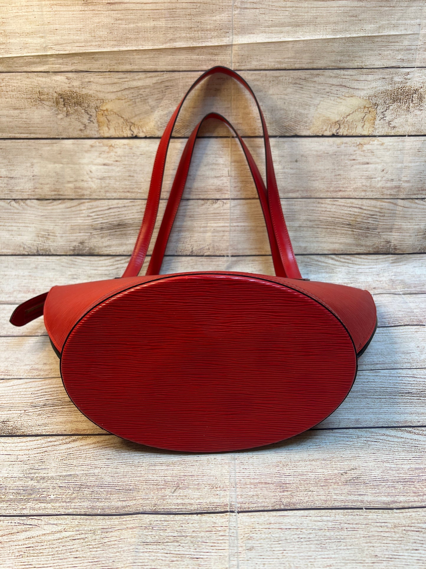 Handbag Leather By Louis Vuitton Size: Large