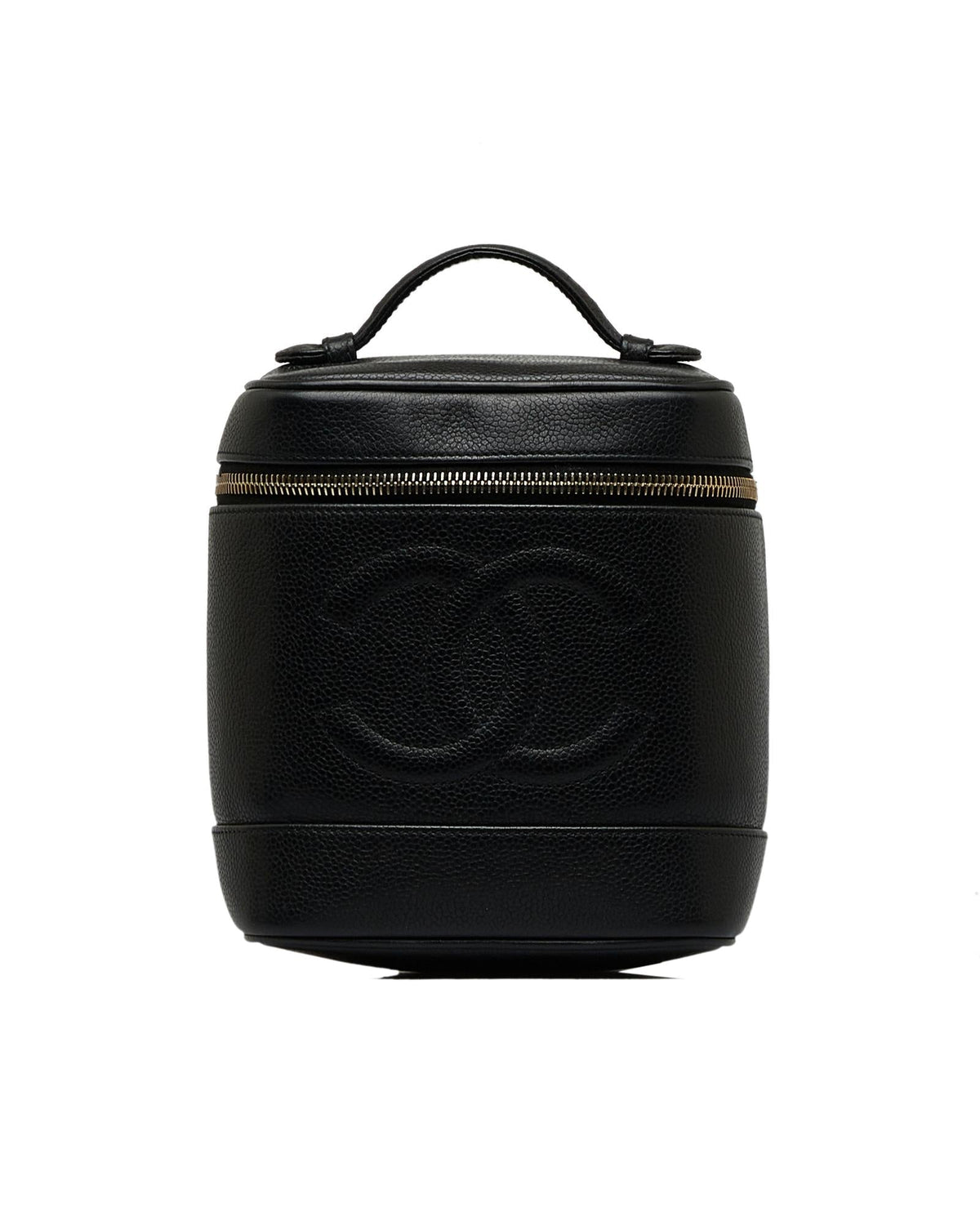 Chanel Caviar Leather Vanity Case Black
