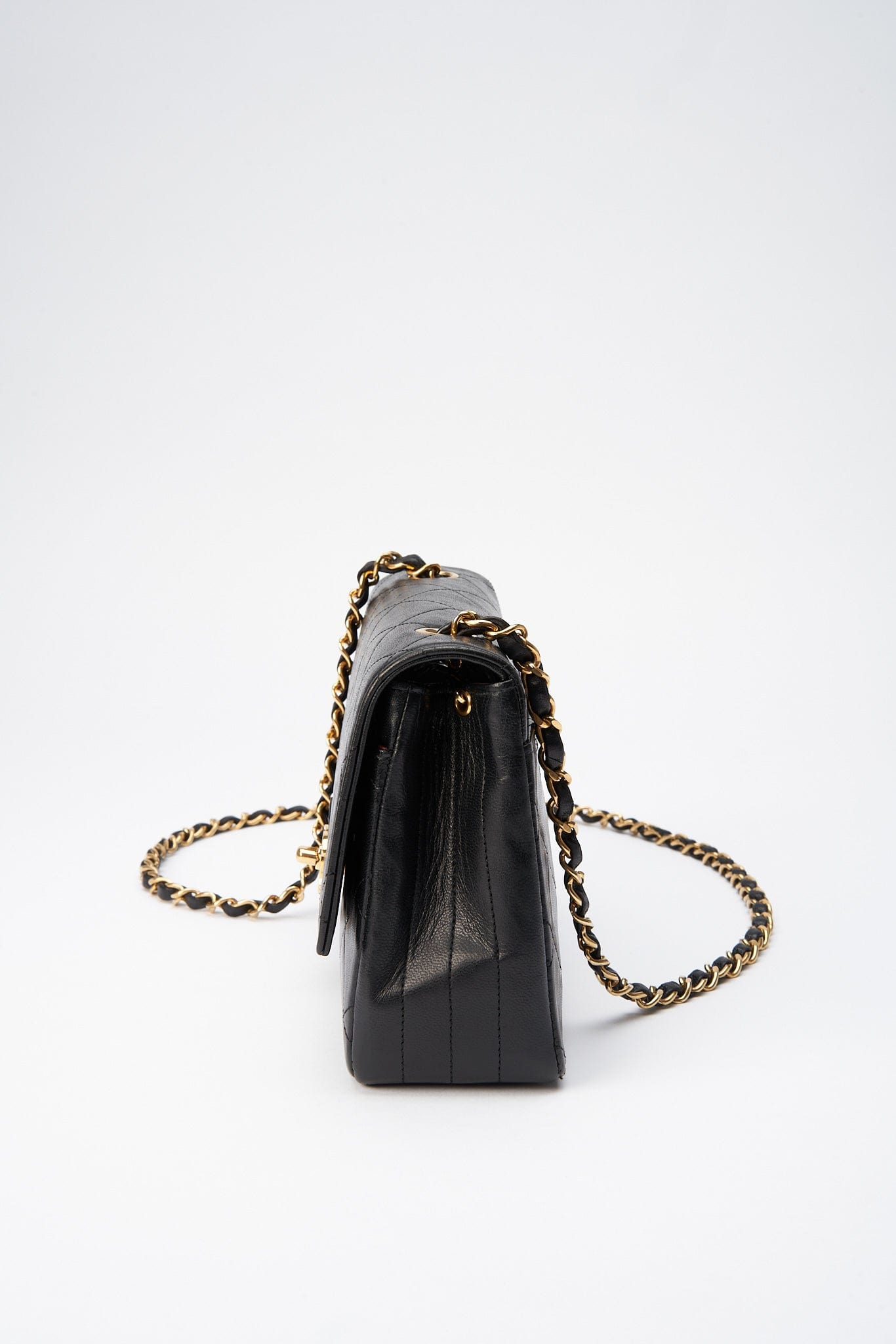 Chanel Classic Flap Lambskin Black Crossbody Bag