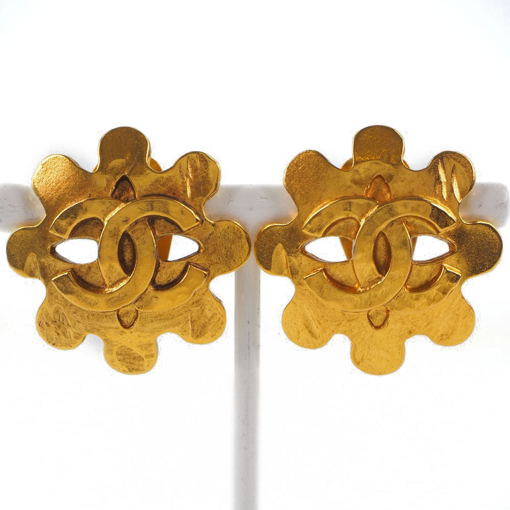 Chanel Chanel Coco Mark Earring Flower G 1994 94P 15.7g Coco Mark