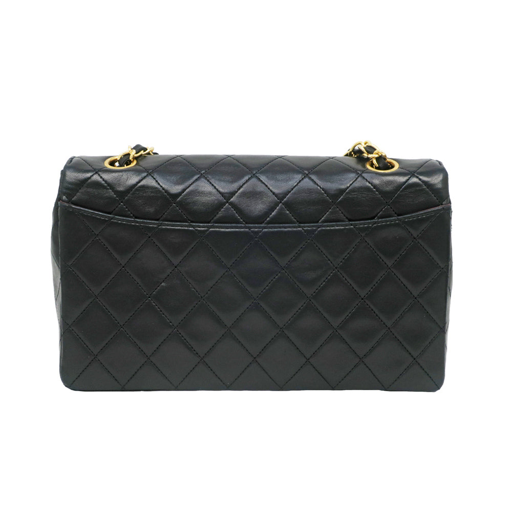 CHANEL Chanel Matrasse Diana W Chain Shoulder Bag Removable Pochette Black