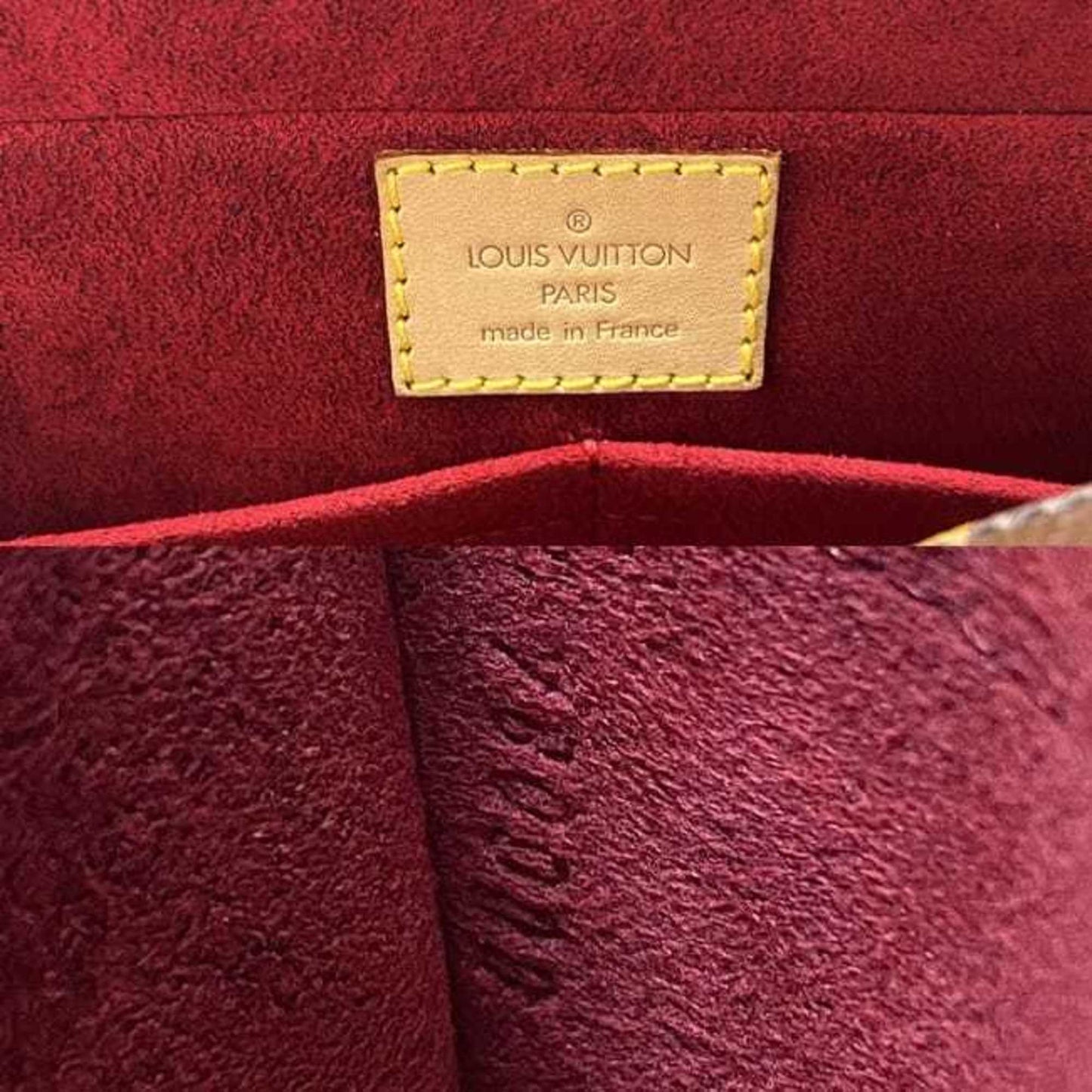 LOUIS VUITTON Bag Vibasite MM Brown Beige Monogram M51164 Canvas Nume Leather DU0084 Handbag LV