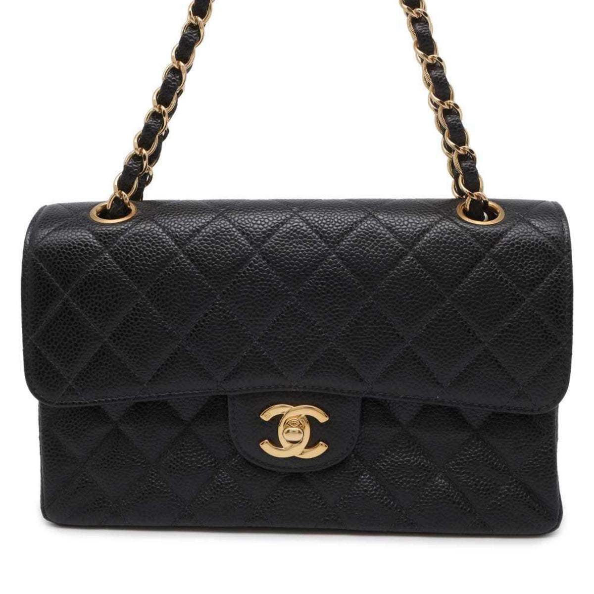 Chanel Chain Shoulder Bag Matelasse 23 Coco Mark Double A01113 CHANEL Black