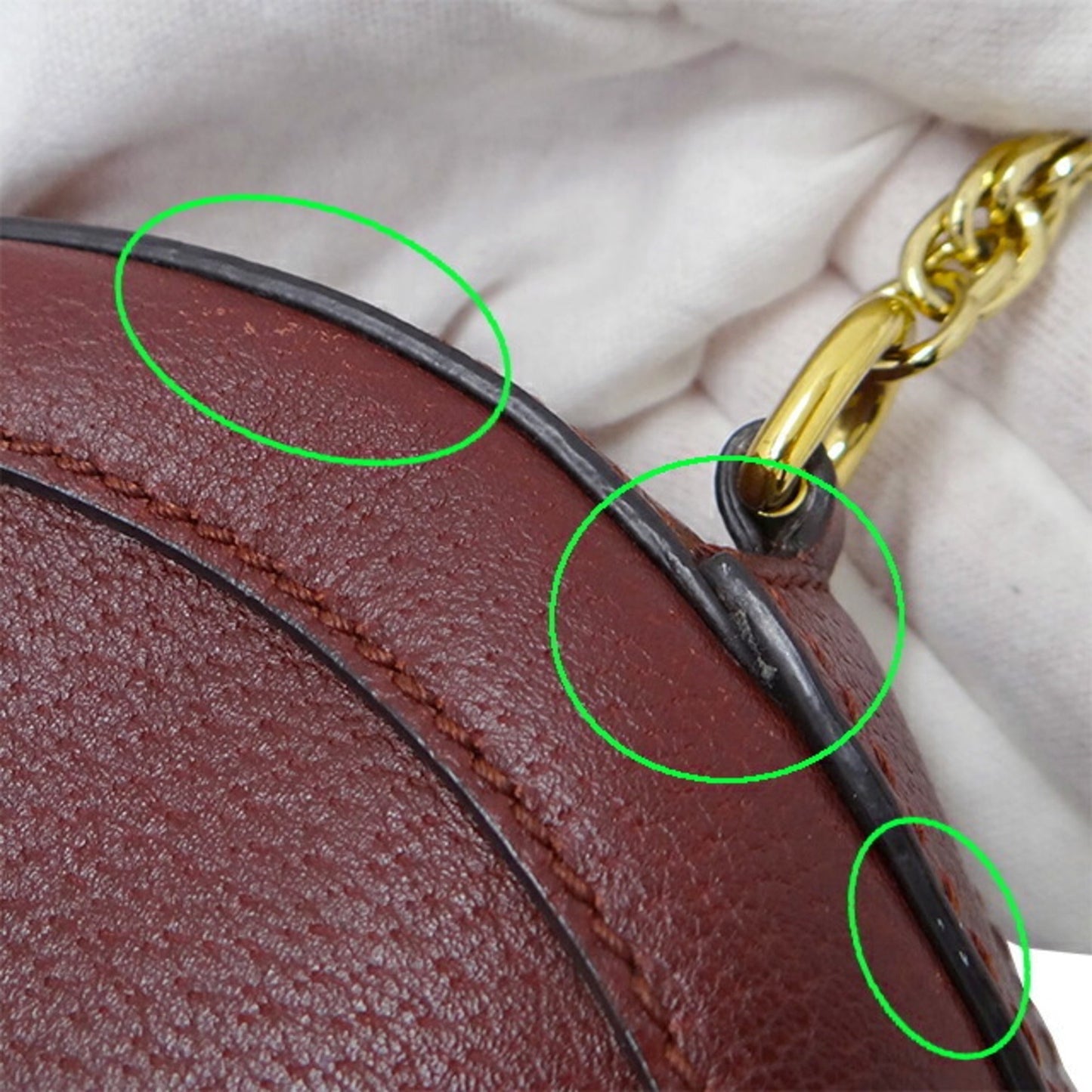 GUCCI Bag Women's Ophidia Shoulder Leather Bordeaux 550618 Chain