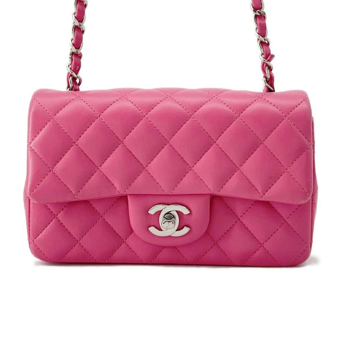 Chanel Chain Shoulder Bag Coco Mark Matelasse Lambskin A69900 CHANEL Flap