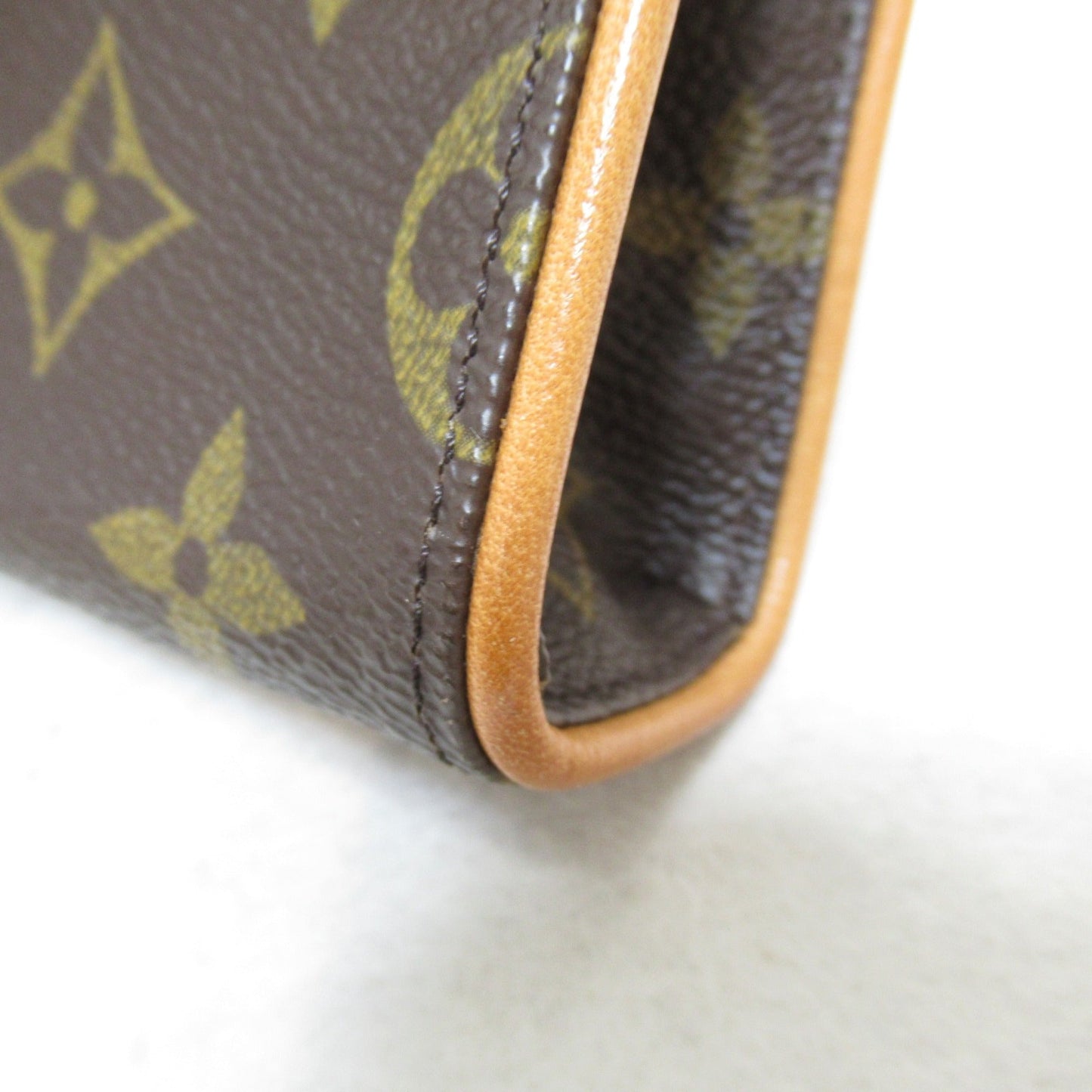 LOUIS VUITTON Pochette Florentine waist bag Brown Monogram PVC coated canvas M51855