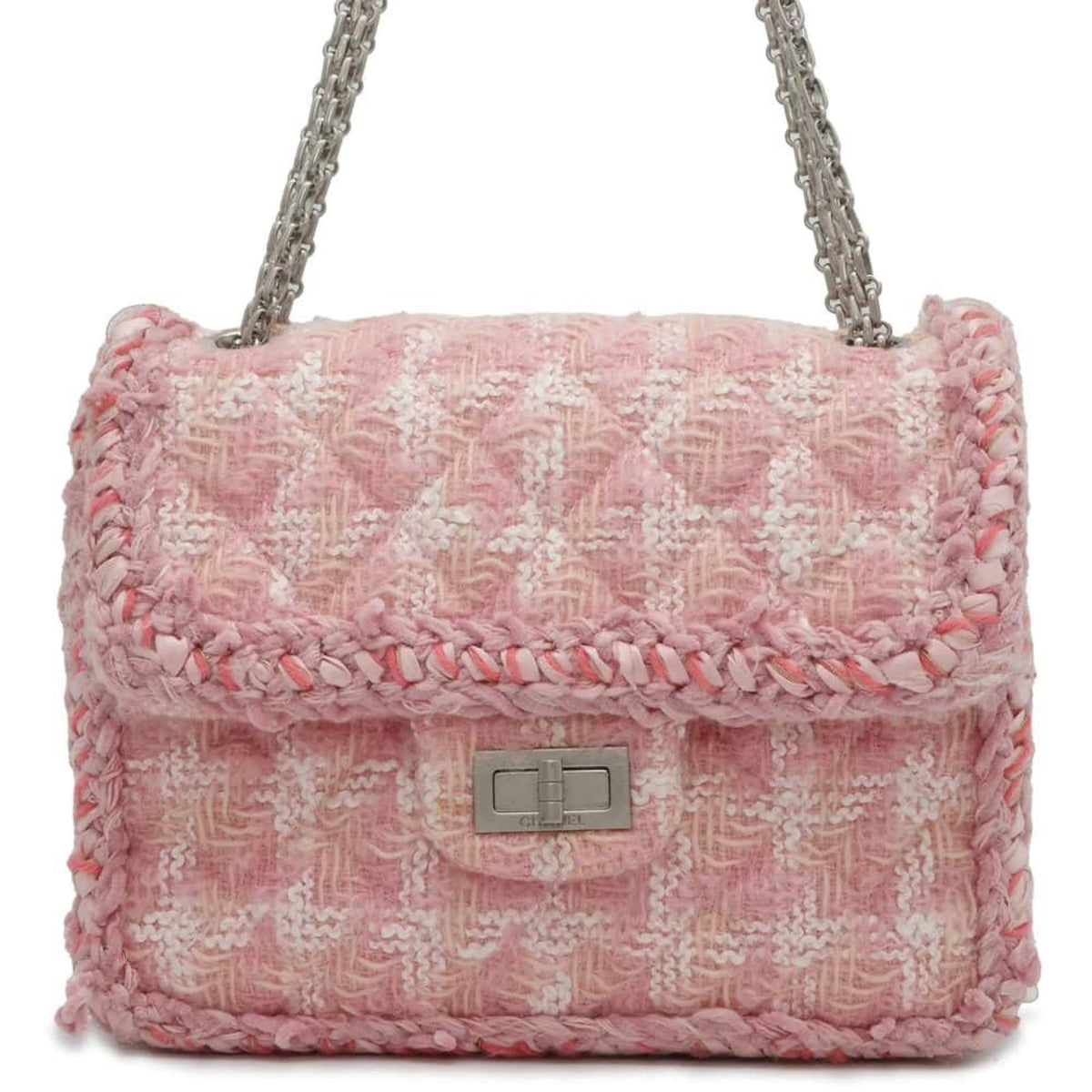 Chanel Chain Shoulder Bag Matelasse 2.55 Tweed CHANEL Women's