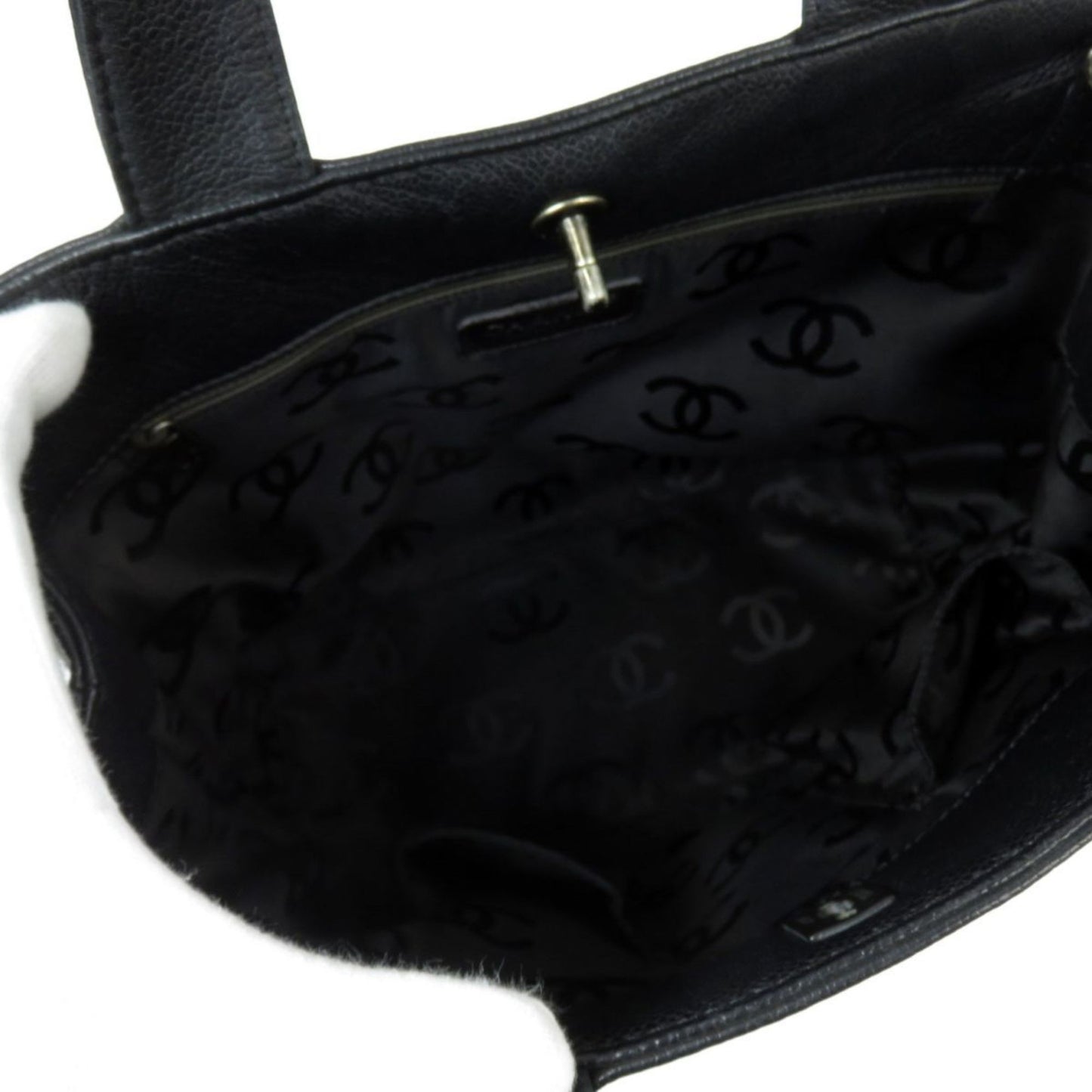 Chanel Caviar Leather Black Tote Bag 10