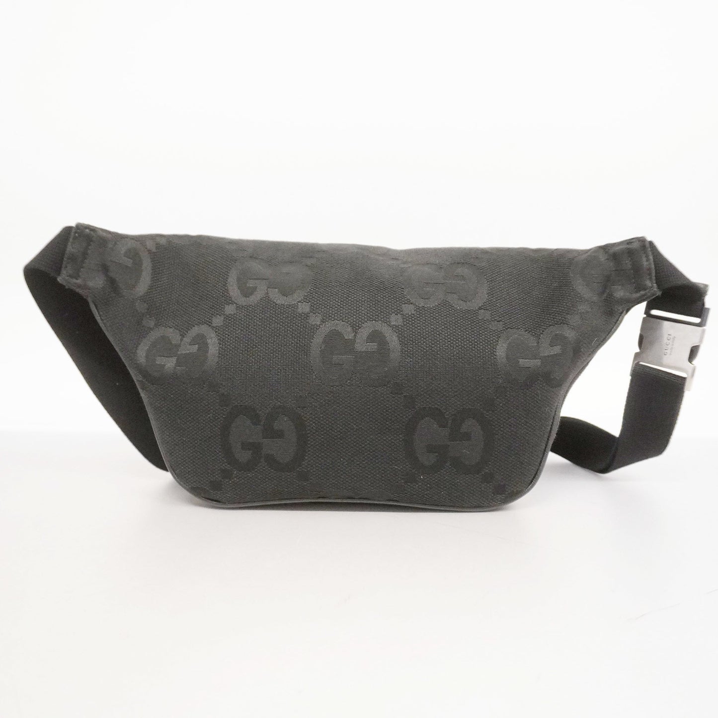 GUCCIAuth Jumbo GG Jumbo GG 696031 Unisex Canvas Sling Bag Black
