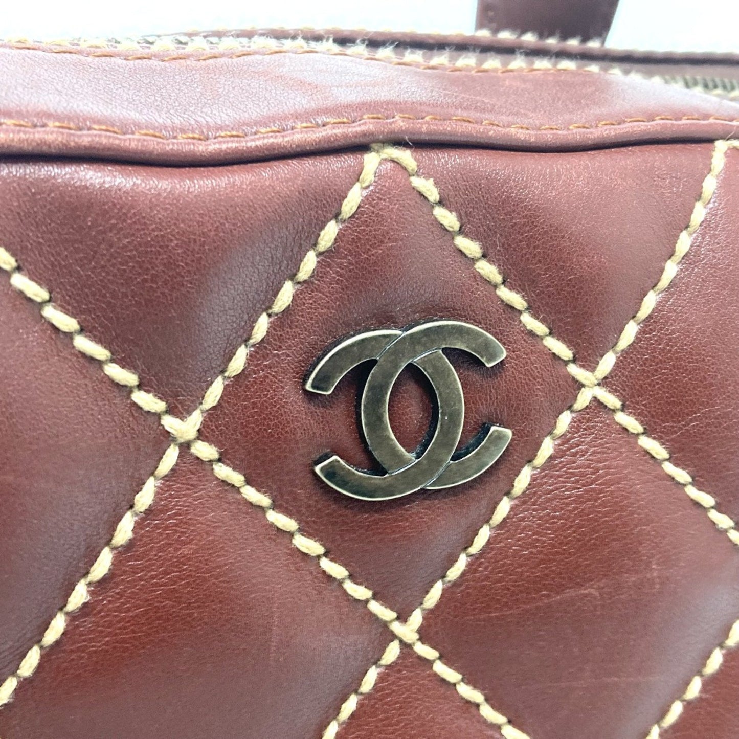 Chanel Leather Brown Elegant Clutch 2