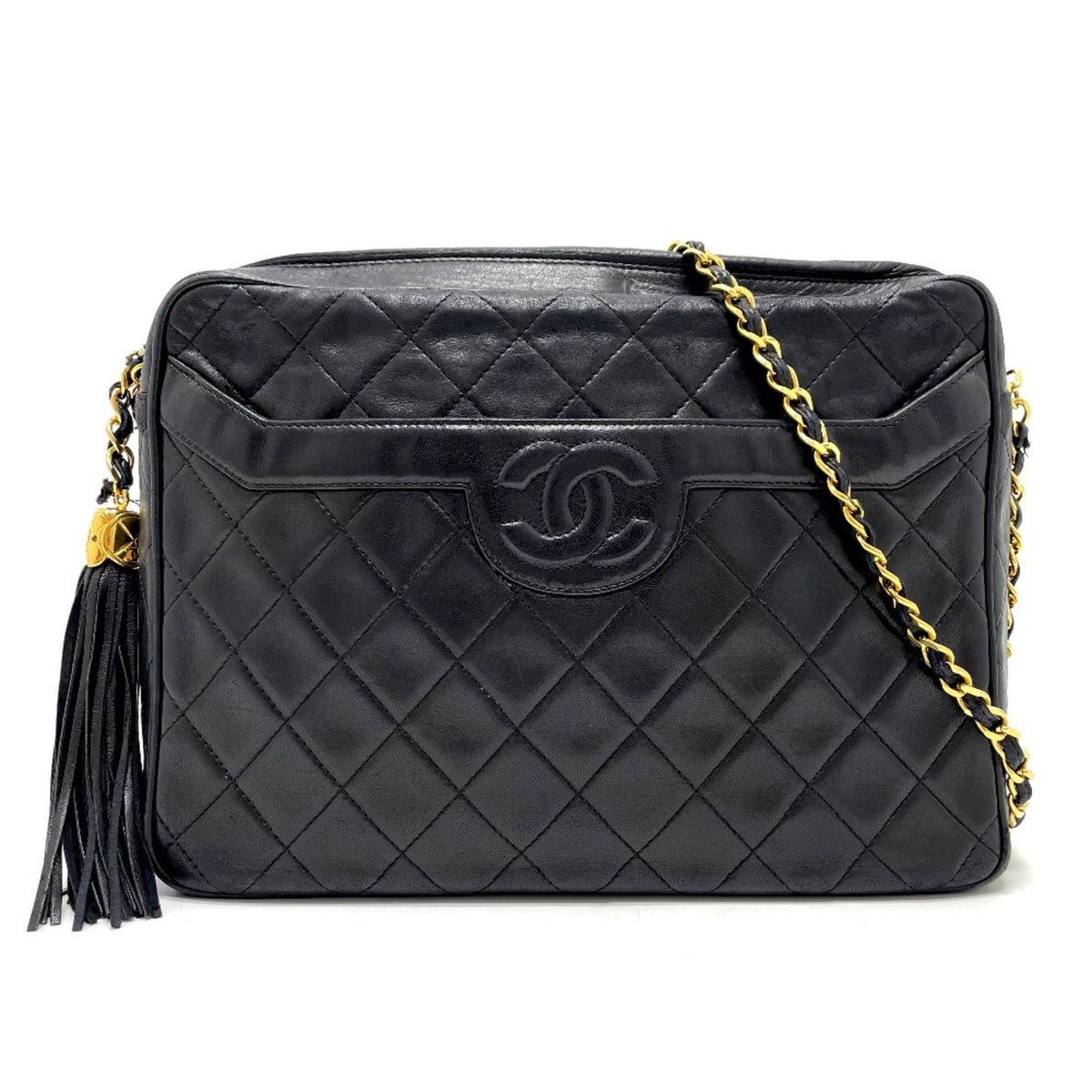Chanel CC Mark Bag Chain Shoulder Bag Black GoldHardware