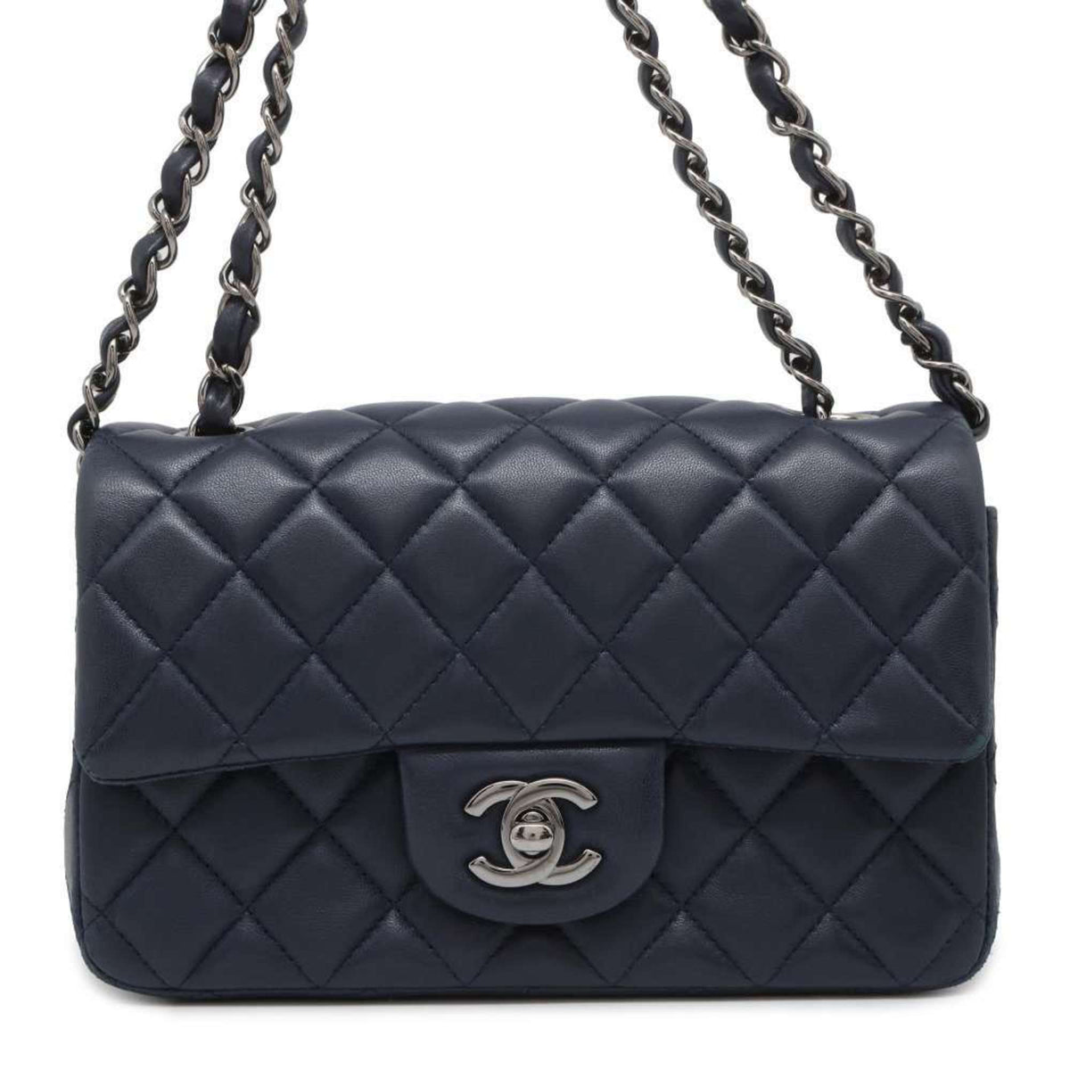 Chanel Chain Shoulder Bag Coco Mark Lambskin A69900 CHANEL Flap