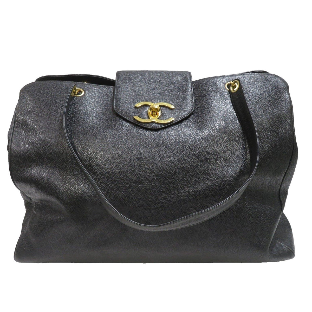 CHANEL Chanel Supermodel Coco Bag Black G Hardware Caviar Skin D56 Women's Men's Leather