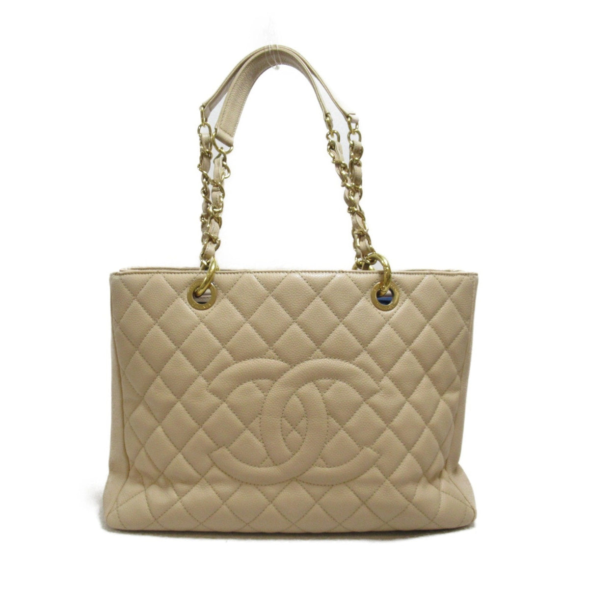 Chanel CHANEL GST Bag Caviar Skin (Grained Calf) Women's Beige