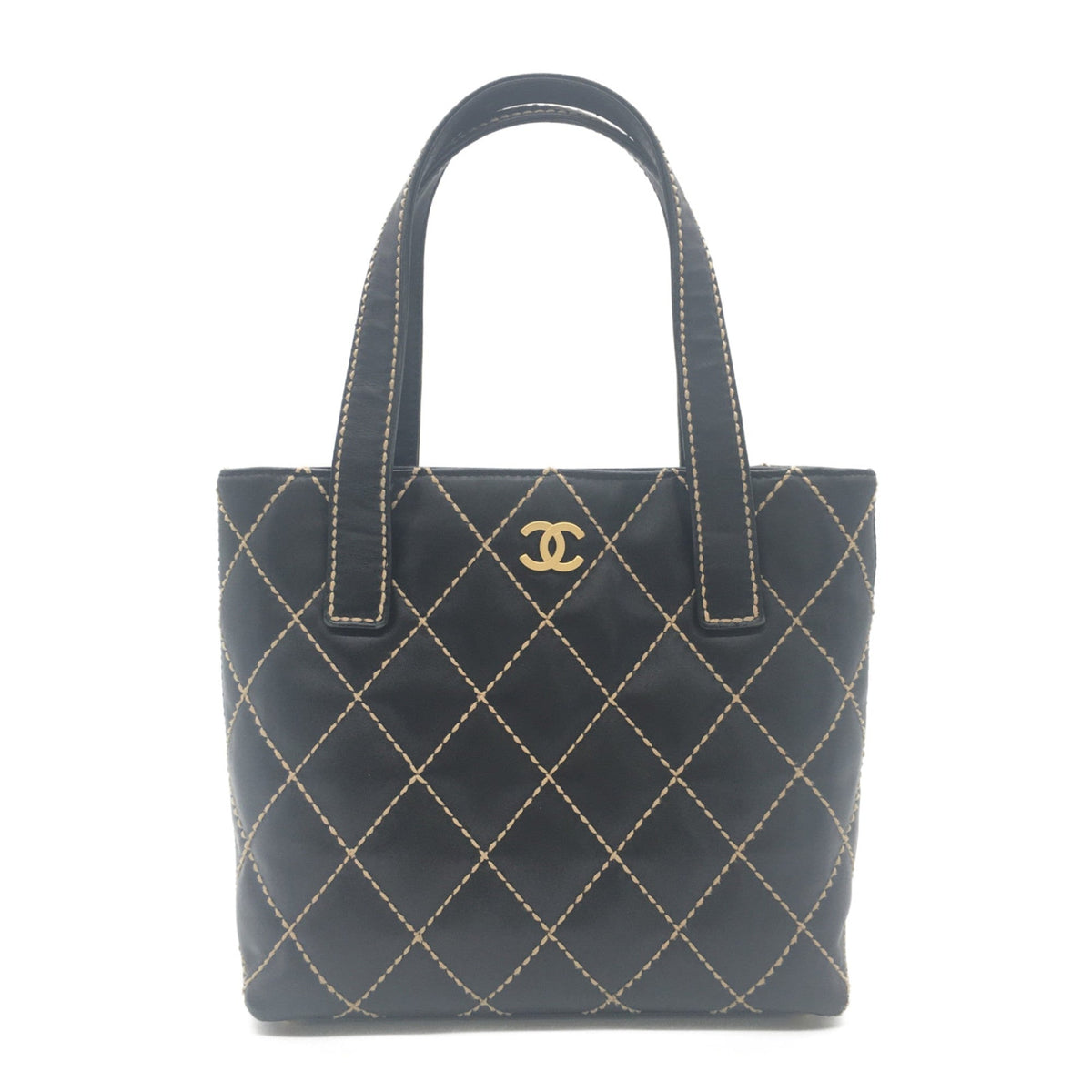 CHANEL ChainShoulder Beige Caviar Skin (Grained Calf)