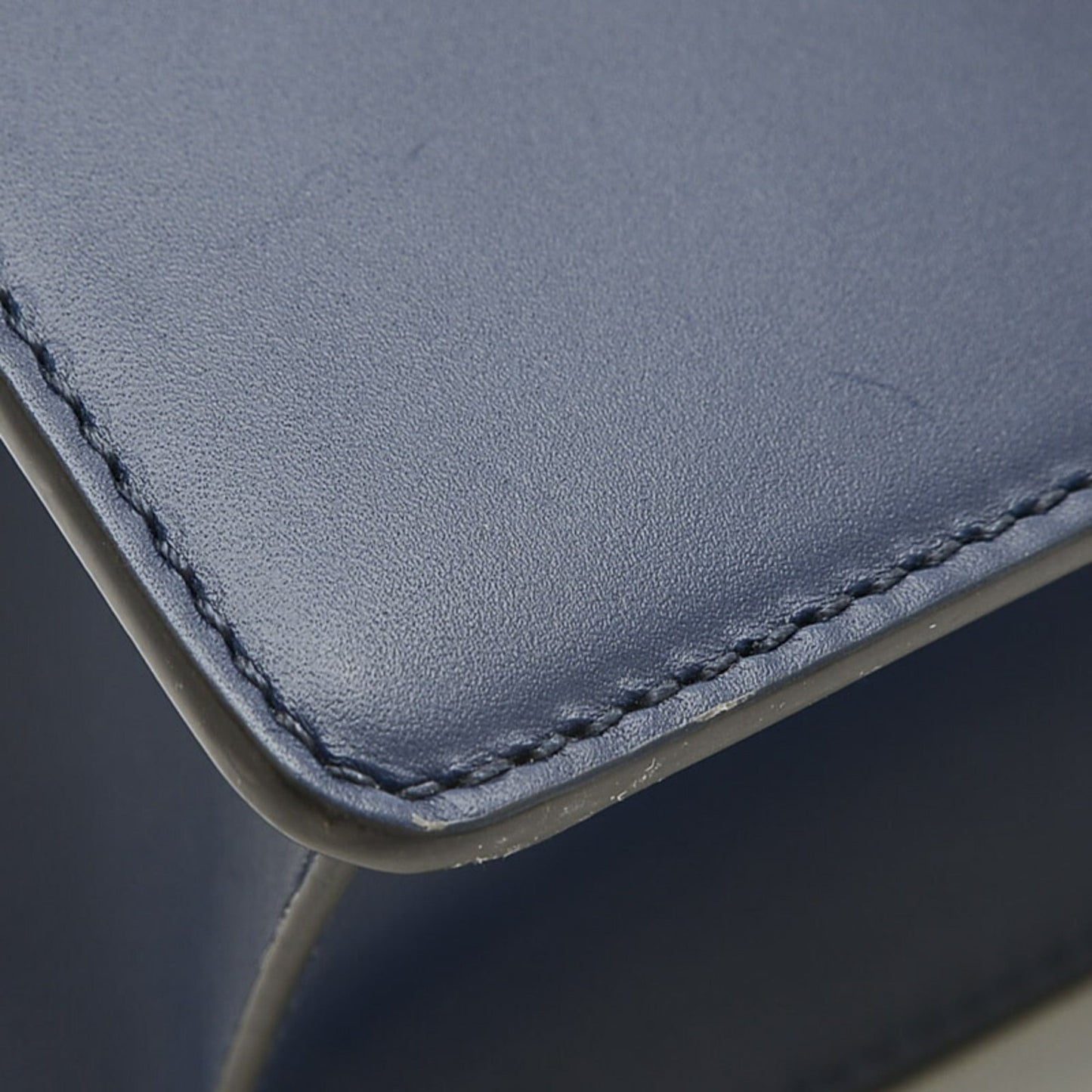 GUCCI Sylvie Top Handle 2Way Bag Leather Navy 470270