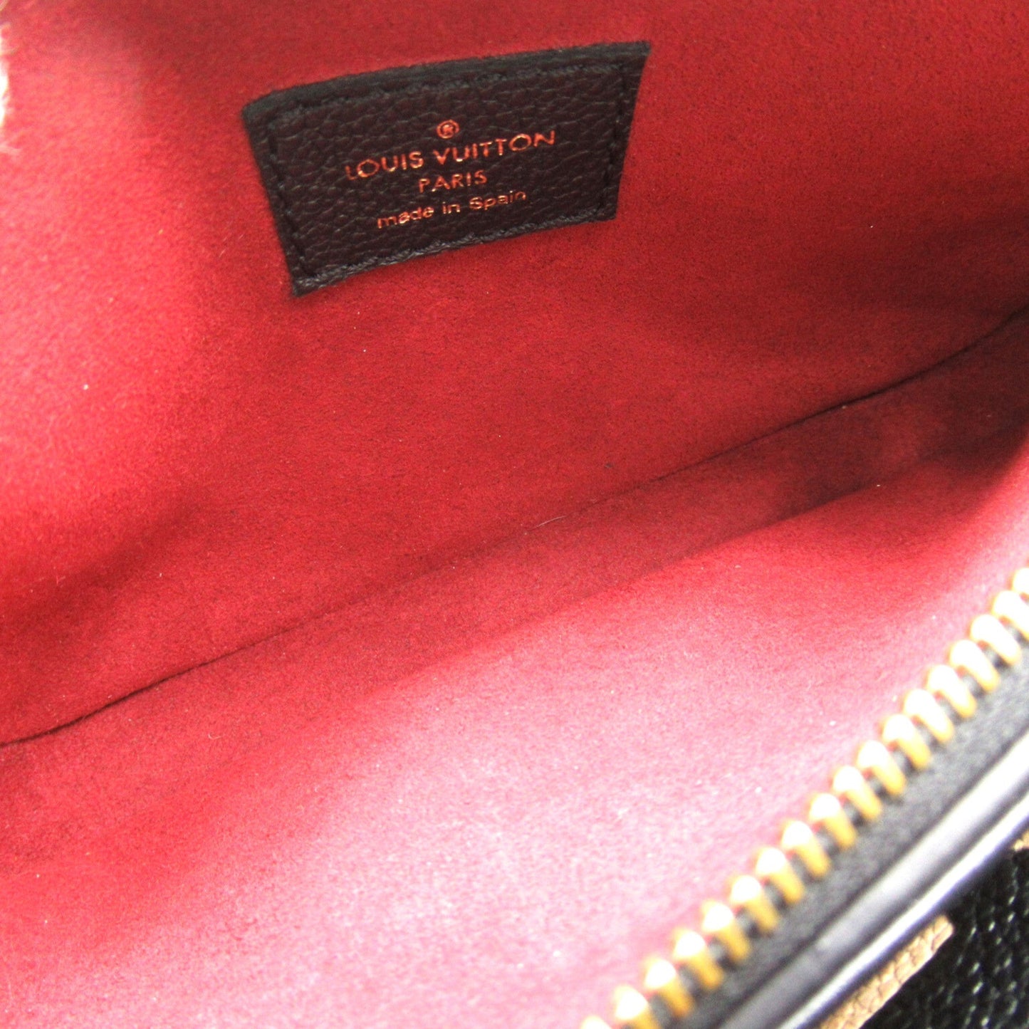 LOUIS VUITTON Multi Pochette Accessoires Black Monogram empreinte leather M45777