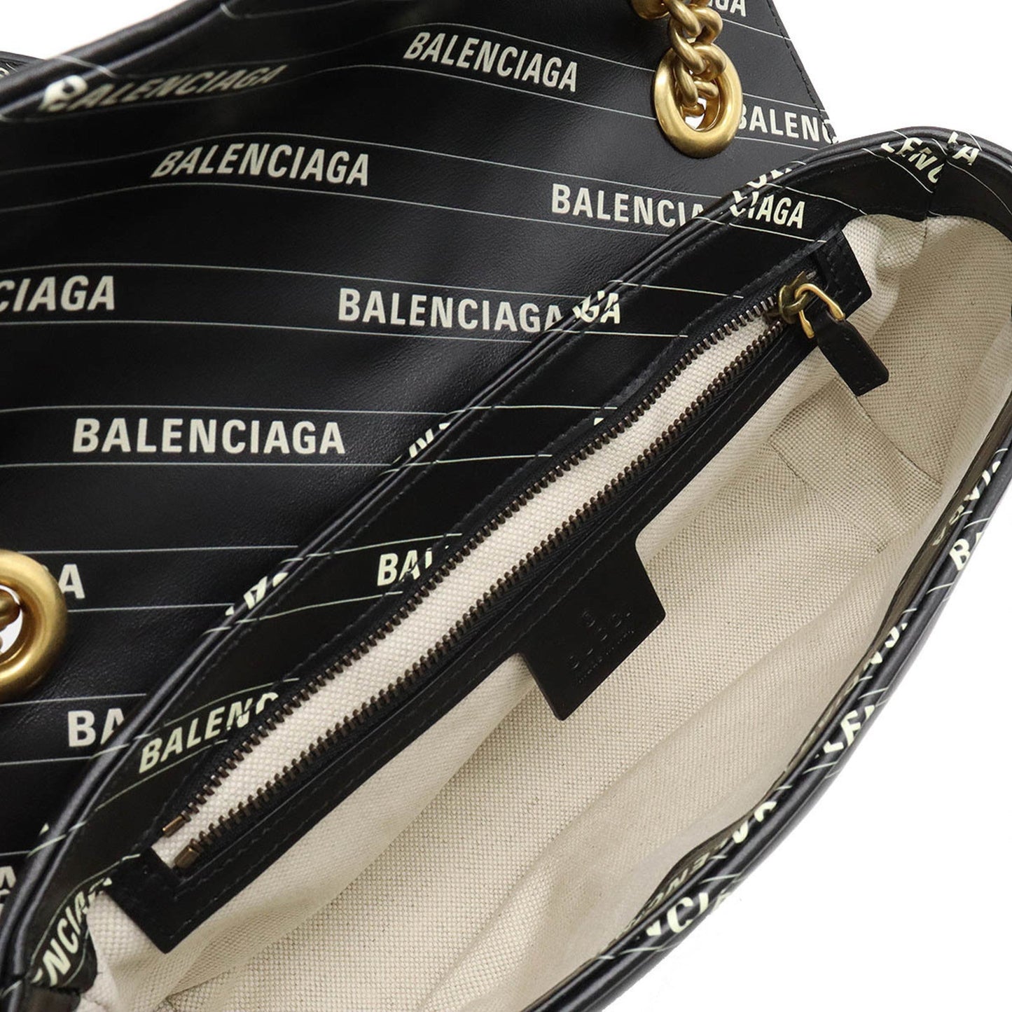 GUCCI BALENCIAGA Balenciaga Collaboration GG Marmont The Hacker Project Small Bag Shoulder Black 443497