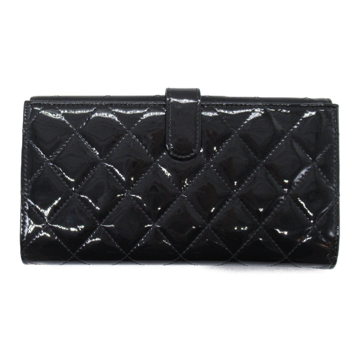 Chanel Chanel Brilliant W Hook Long Wallet W Hook Long Wallet Patent Leather Black
