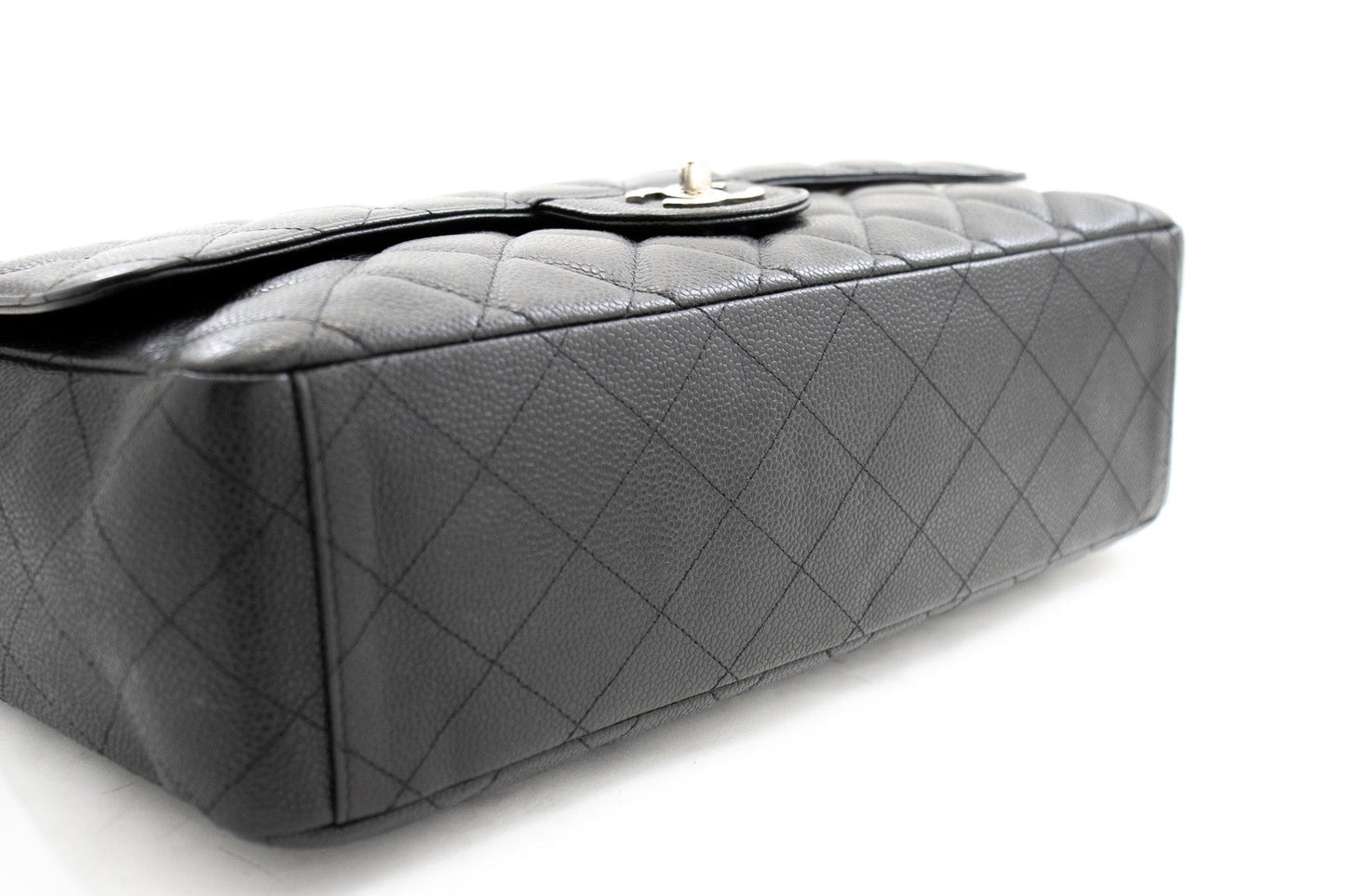 Chanel Flap Leather Black Shoulder Bag 6