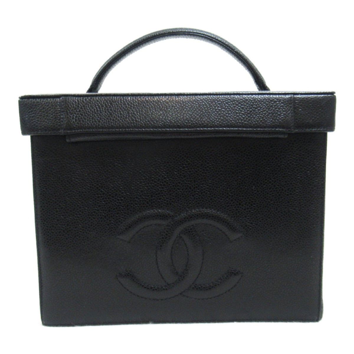 Chanel Chanel Vanity 2w Shoulder Bag Caviar S Black A01999