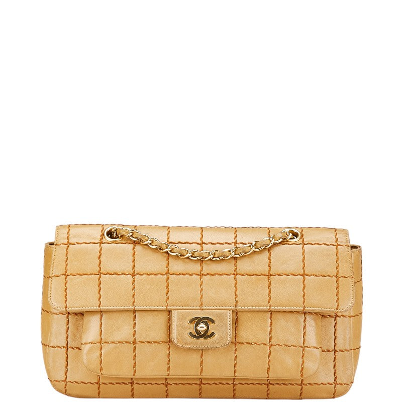 Chanel Choco Bar Lambskin Shoulder Bag