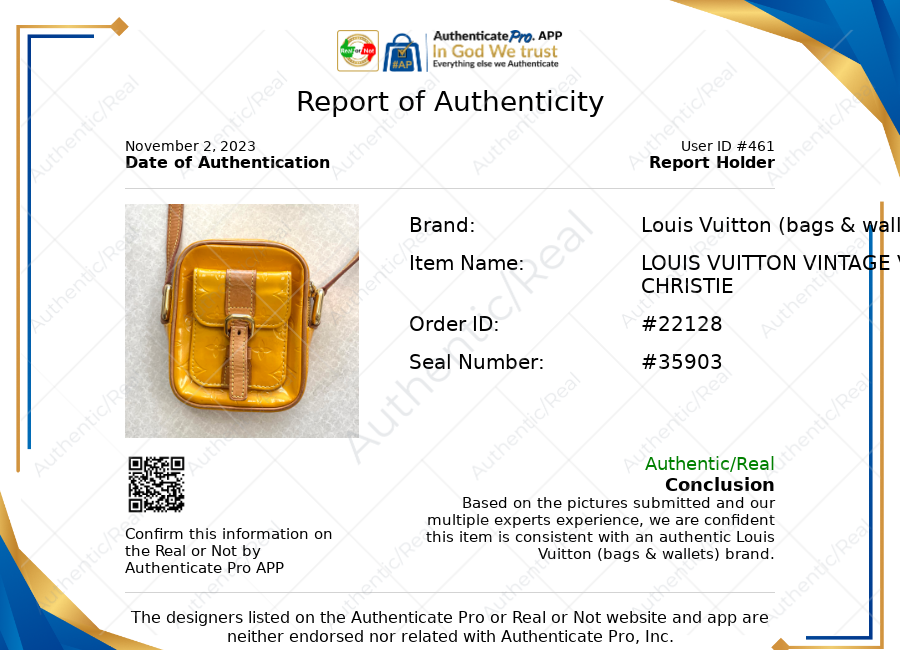 Crossbody Luxury Designer By Louis Vuitton Size: Small