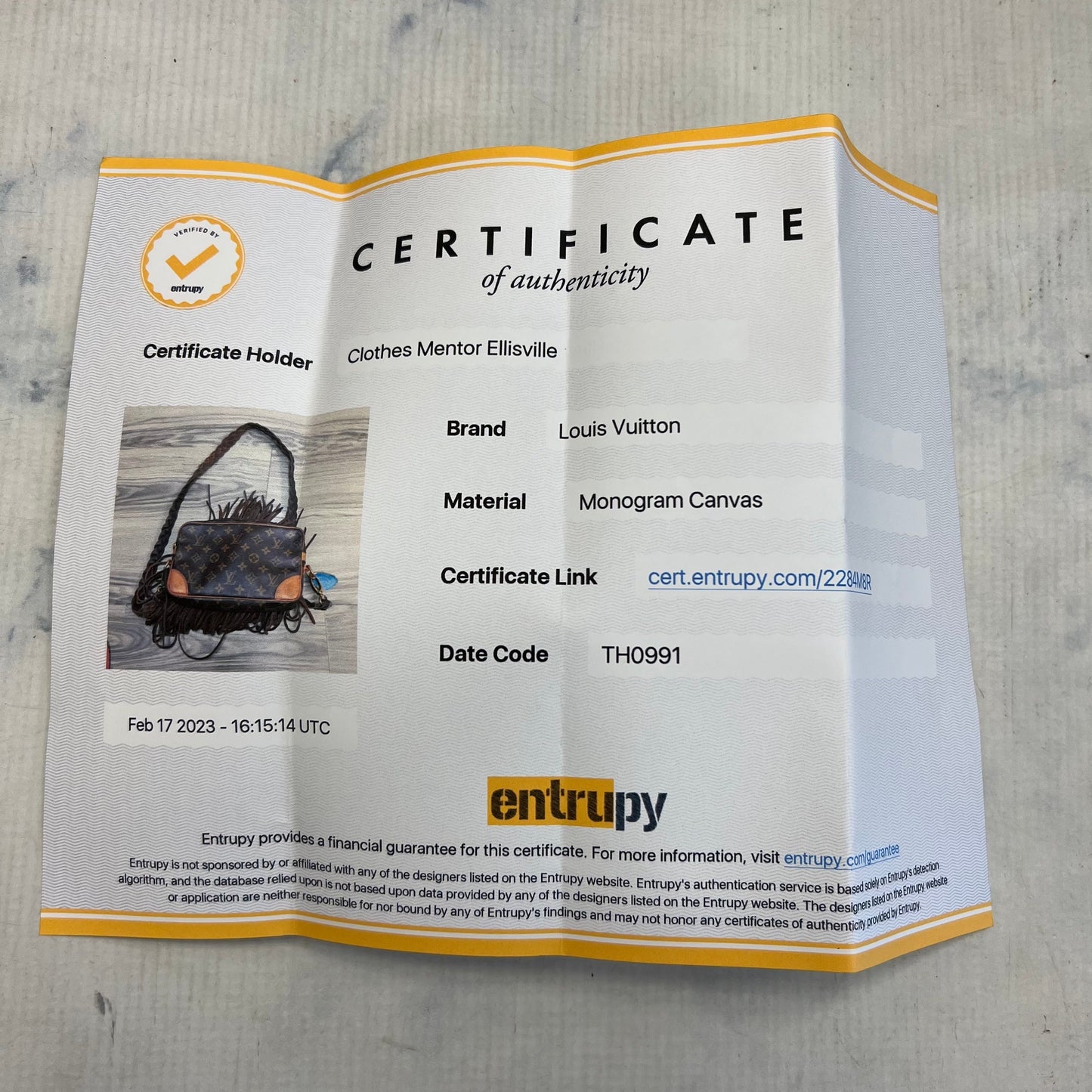 Handbag Luxury Designer By Louis Vuitton Size: Small