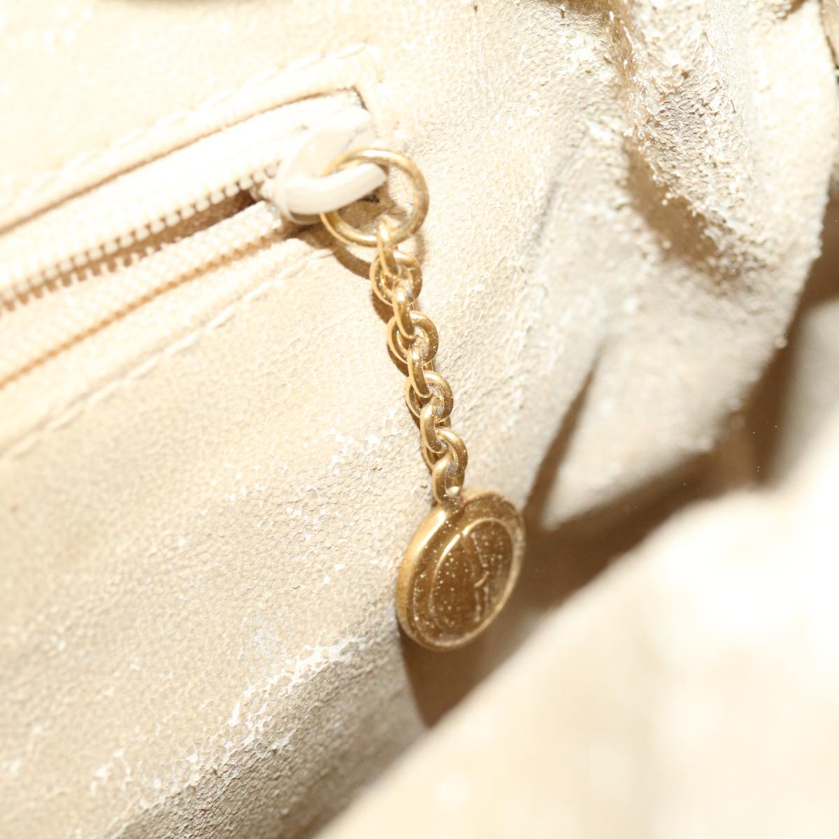 GUCCI Bamboo Hand Bag cotton Beige 00117321638 31581