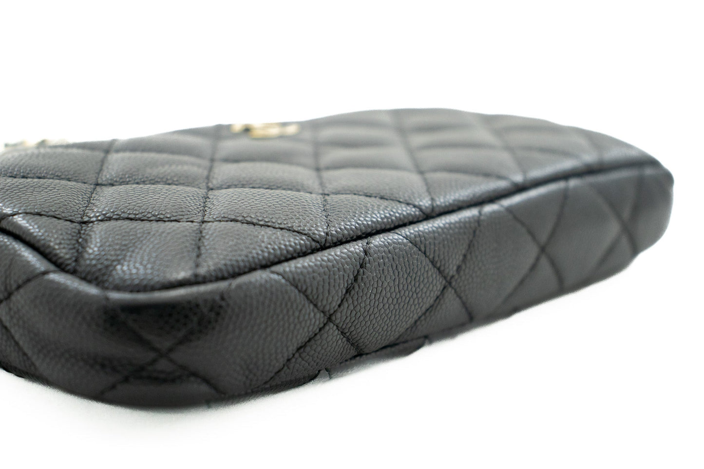 Chanel Wallet On Chain Leather Black Crossbody Bag 8