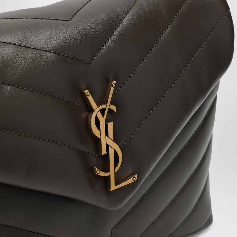 Saint Laurent Moss Green Small Ysl Loulou Bag Women