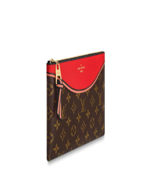 Louis Vuitton Pochette Tuileries Monogram Canvas Kabuki Red