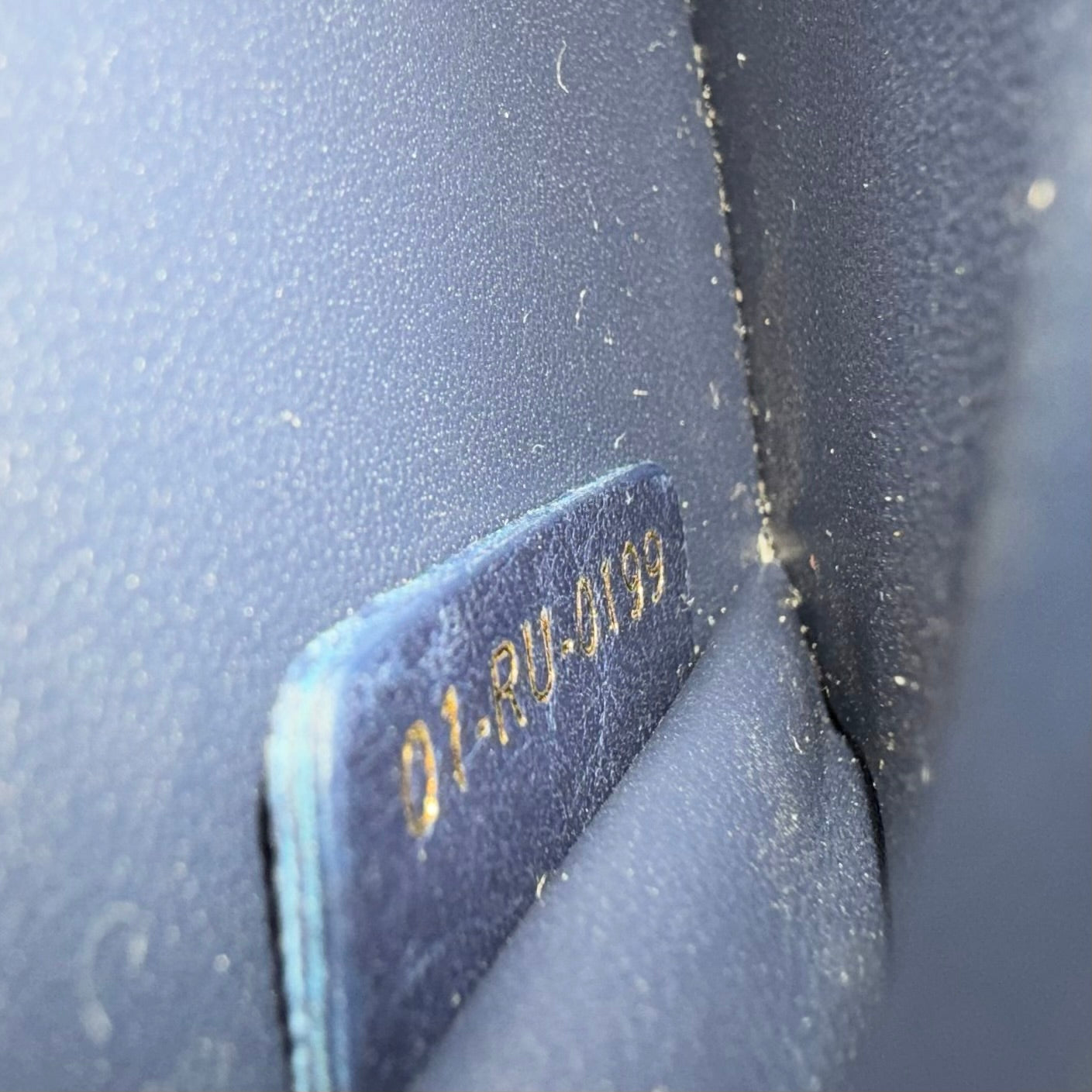 Christian Dior Navy Blue Leather 30 Montaigne Box Shoulder Bag