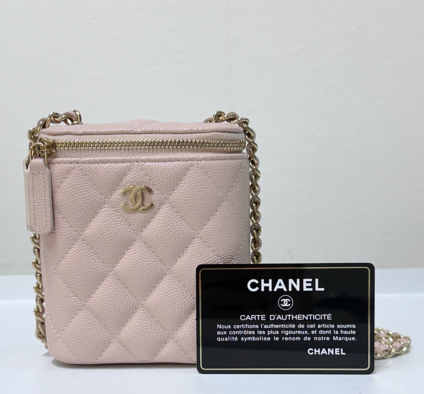 Chanel Small Quilted Pink Handbag