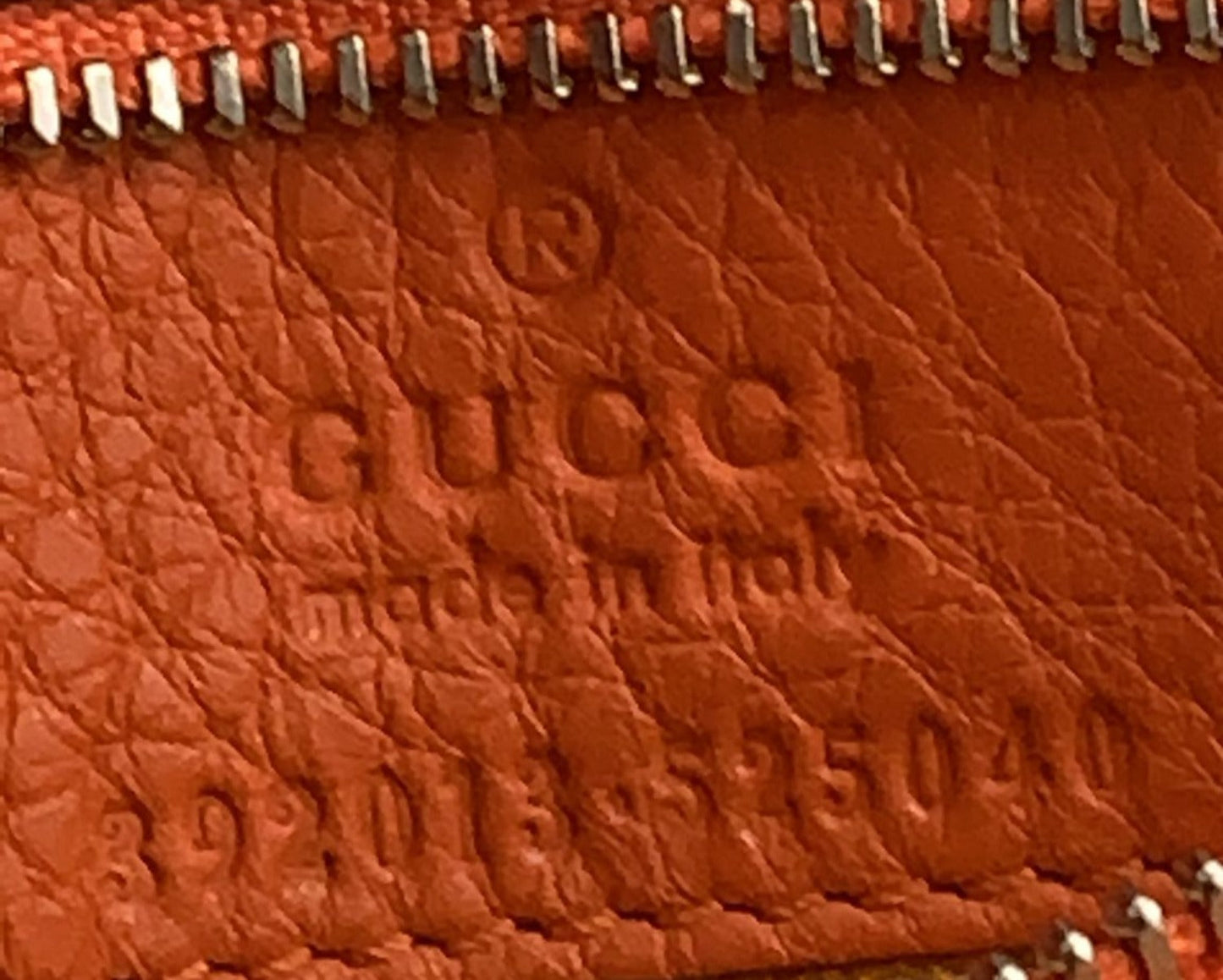 GUCCI Bamboo Daily Medium Leather Shoulder Bag Orange 392013