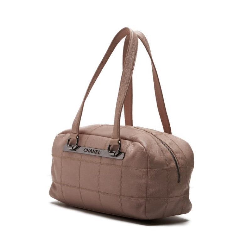CHANEL Chocolate Bar Top Logo Handbag Caviar S Thin Pink (Silver G) Handbag Lady Handbag Lady Handbags Ship Khao Yan Online