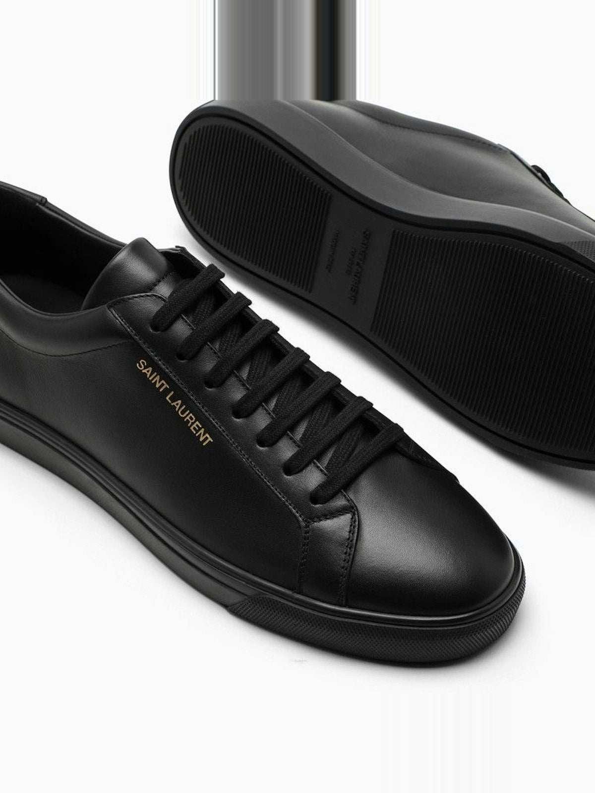 ANDY LOW-TOP SNEAKERS IN BLACK LEATHER