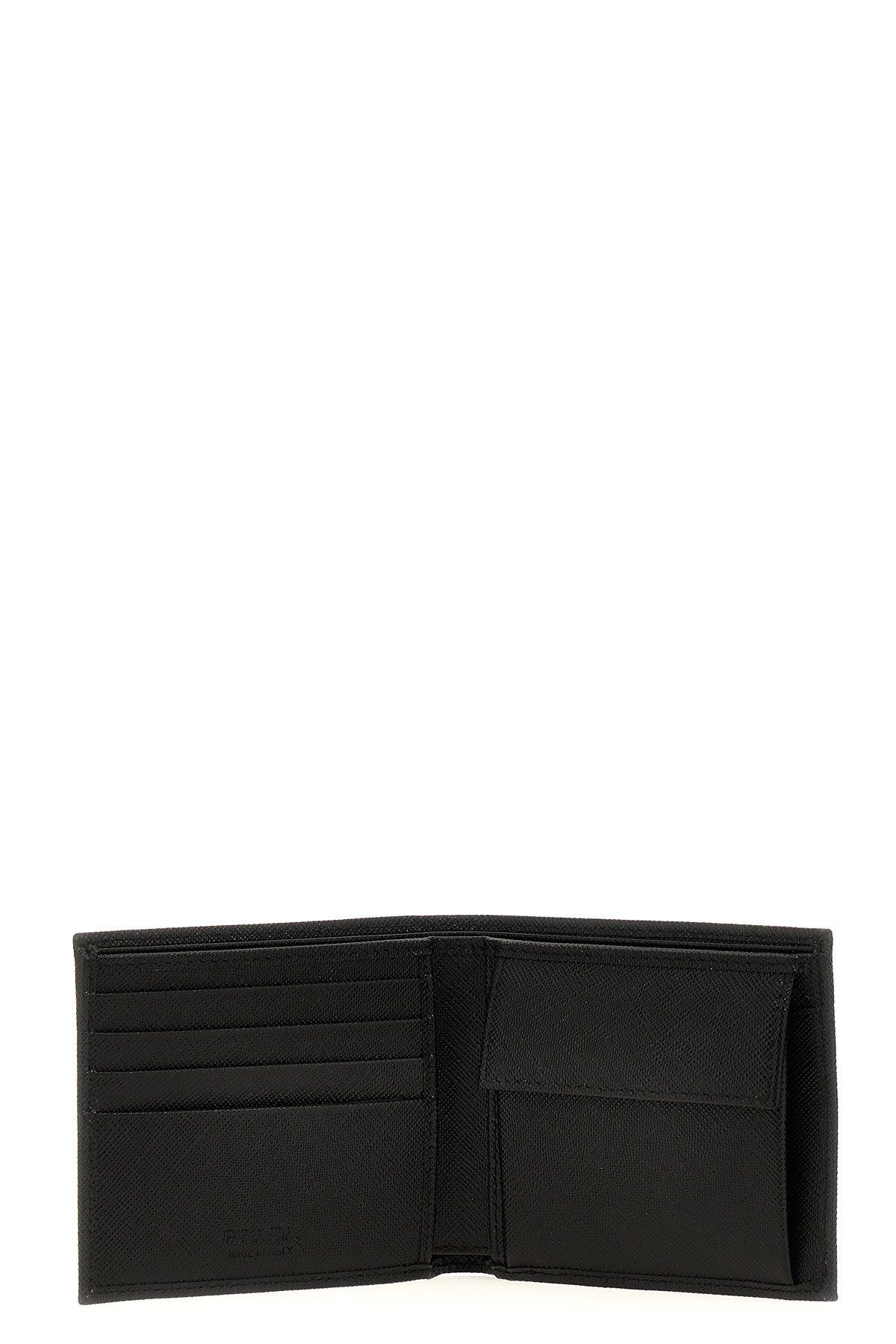 Prada Men Saffiano Logo Wallet