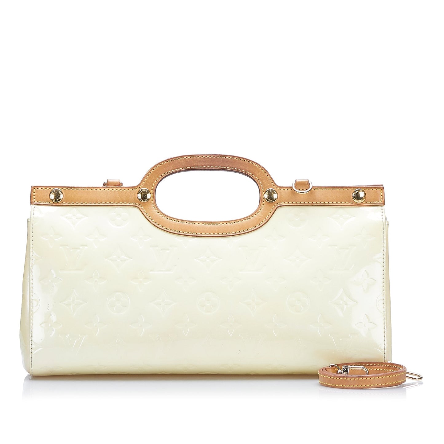 LOUIS VUITTON Monogram Vernis Roxbury Drive White