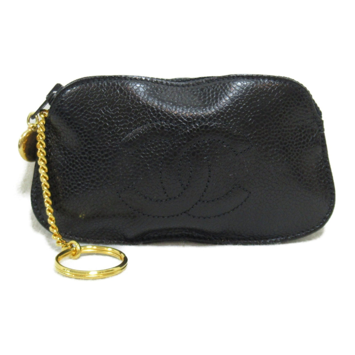 CHANEL CHANEL Key & Coin Case Key Case Accessories Black