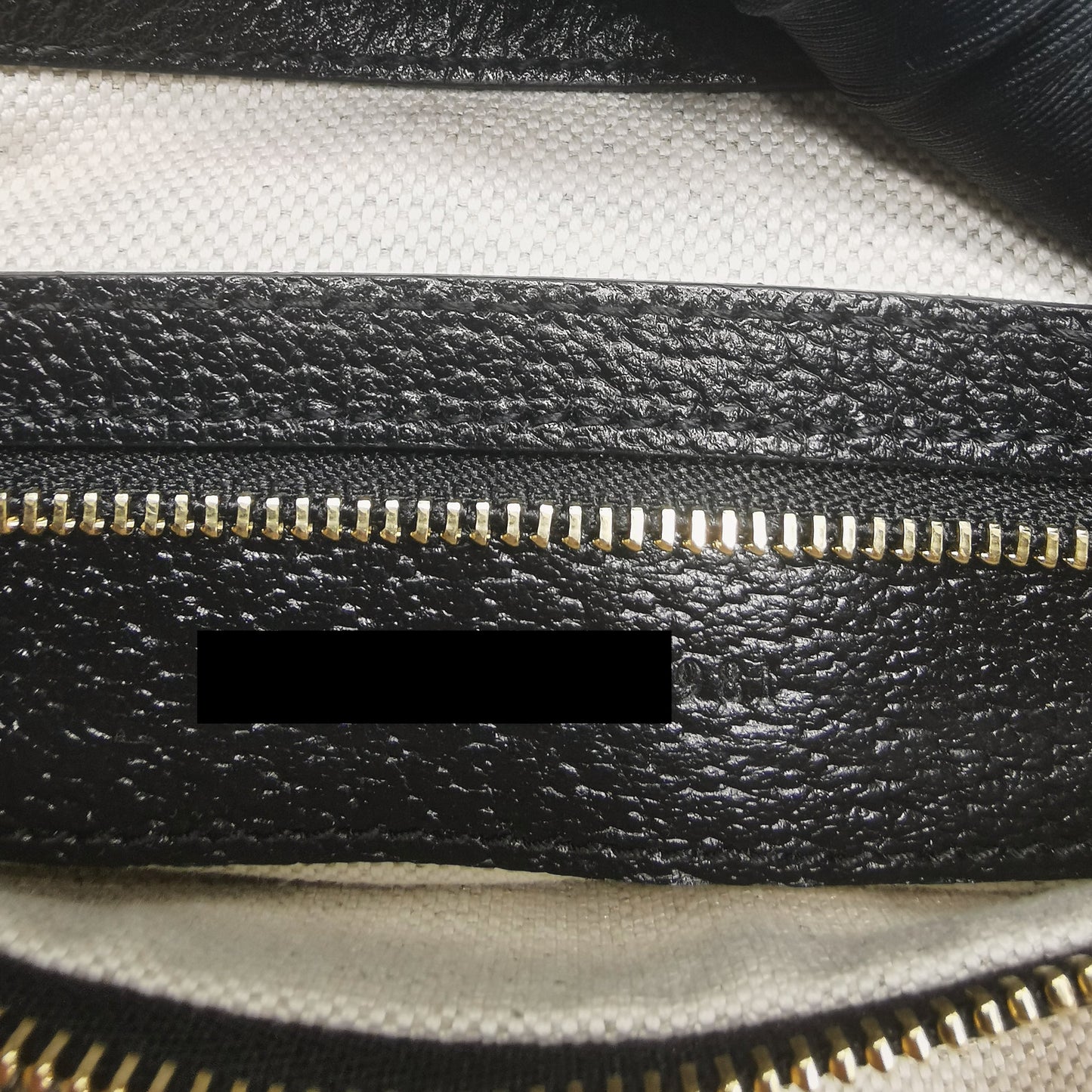 Gucci Jackie 1961 Small Shoulder Bag Denim/Leather Black