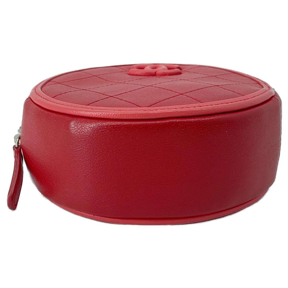 Chanel Leather Red Shoulder Bag 2