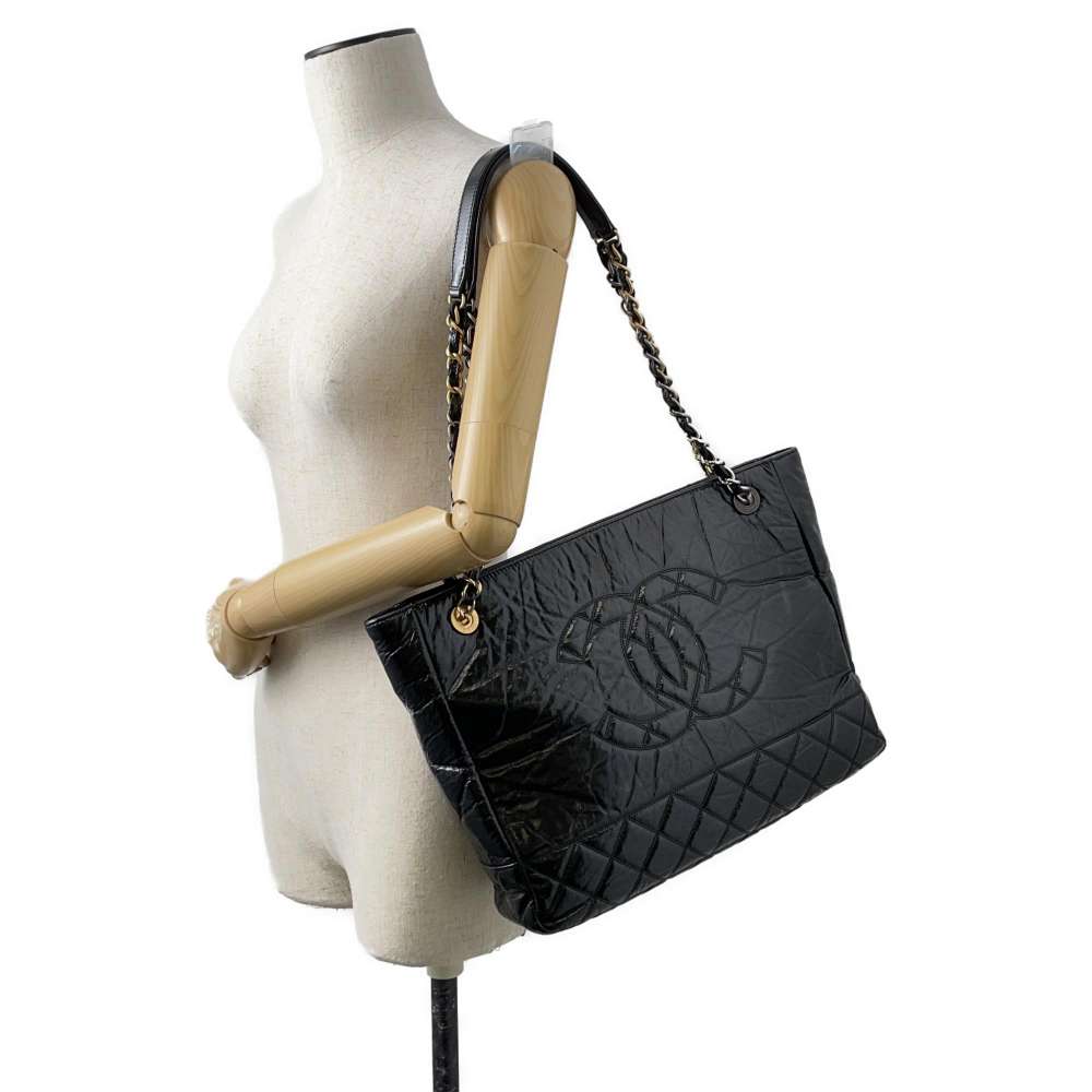 Chanel Leather Black Elegant Tote Bag 9