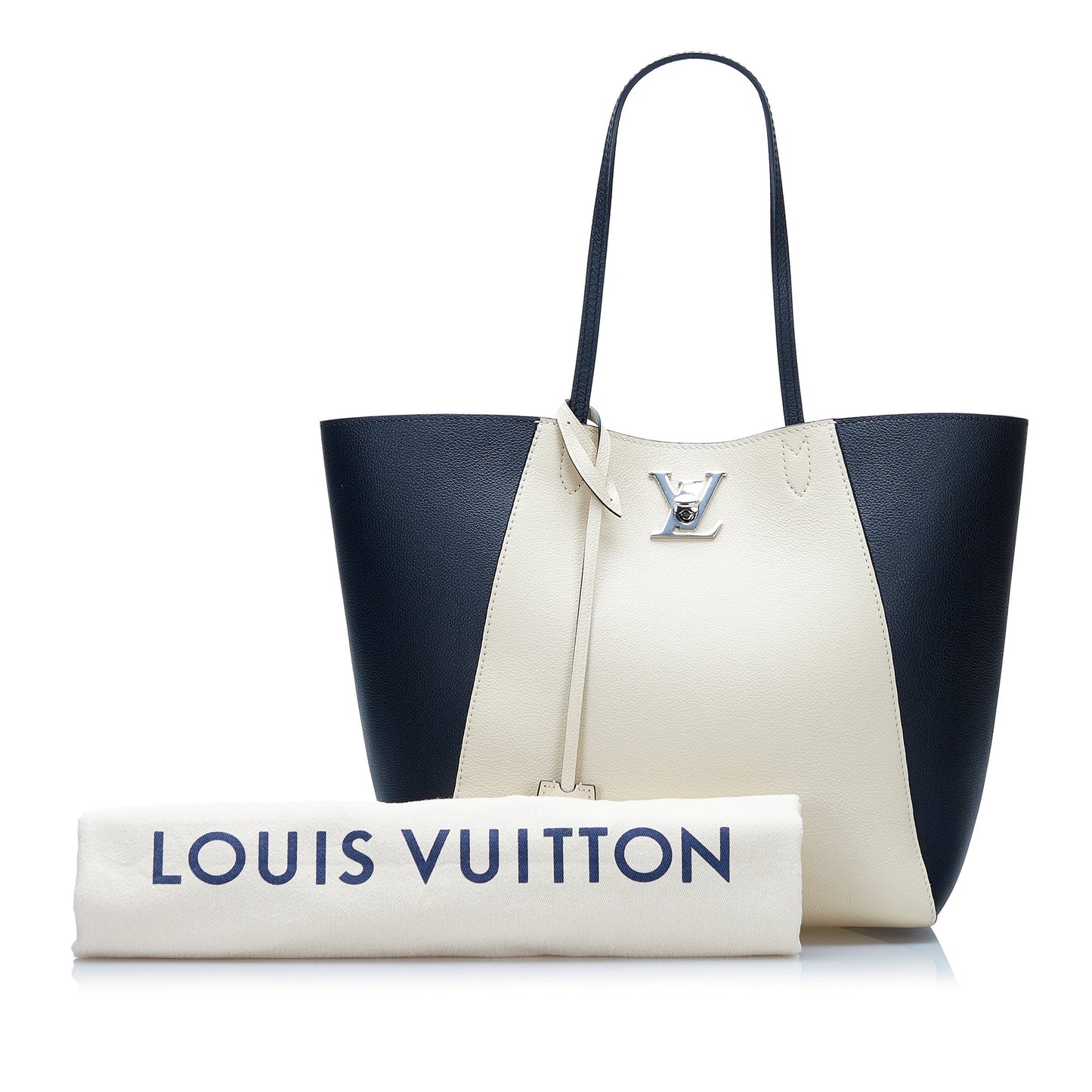 LOUIS VUITTON Lockme Cabas White