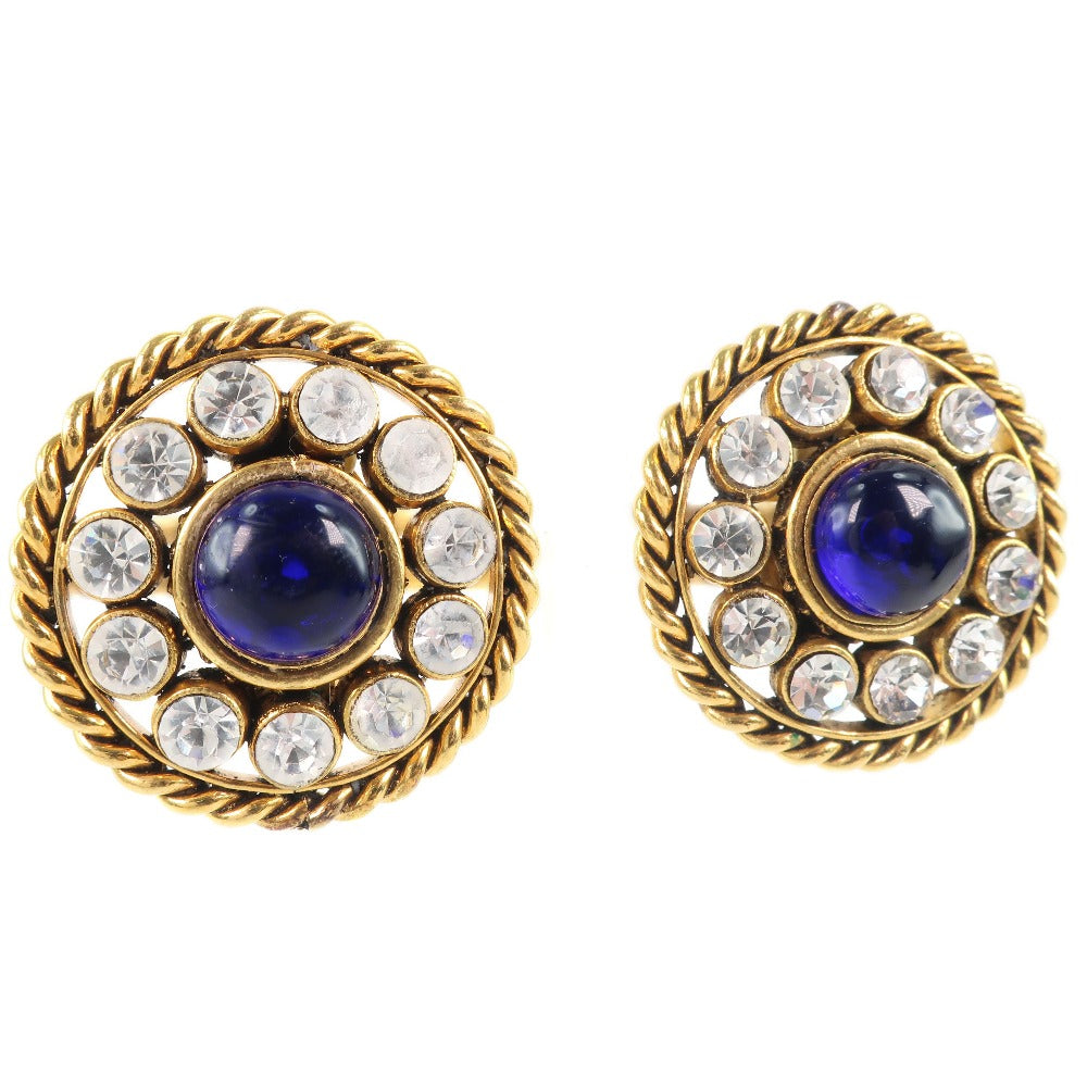 Chanel Chanel Earring G Mack x Line Stone Blue 23 31.5g A-Rank Earring & Buy