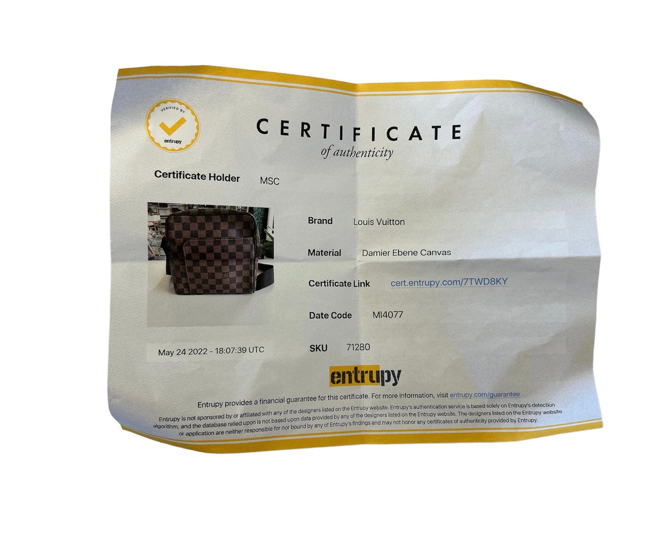 Crossbody Luxury Designer By Louis Vuitton Size: Small