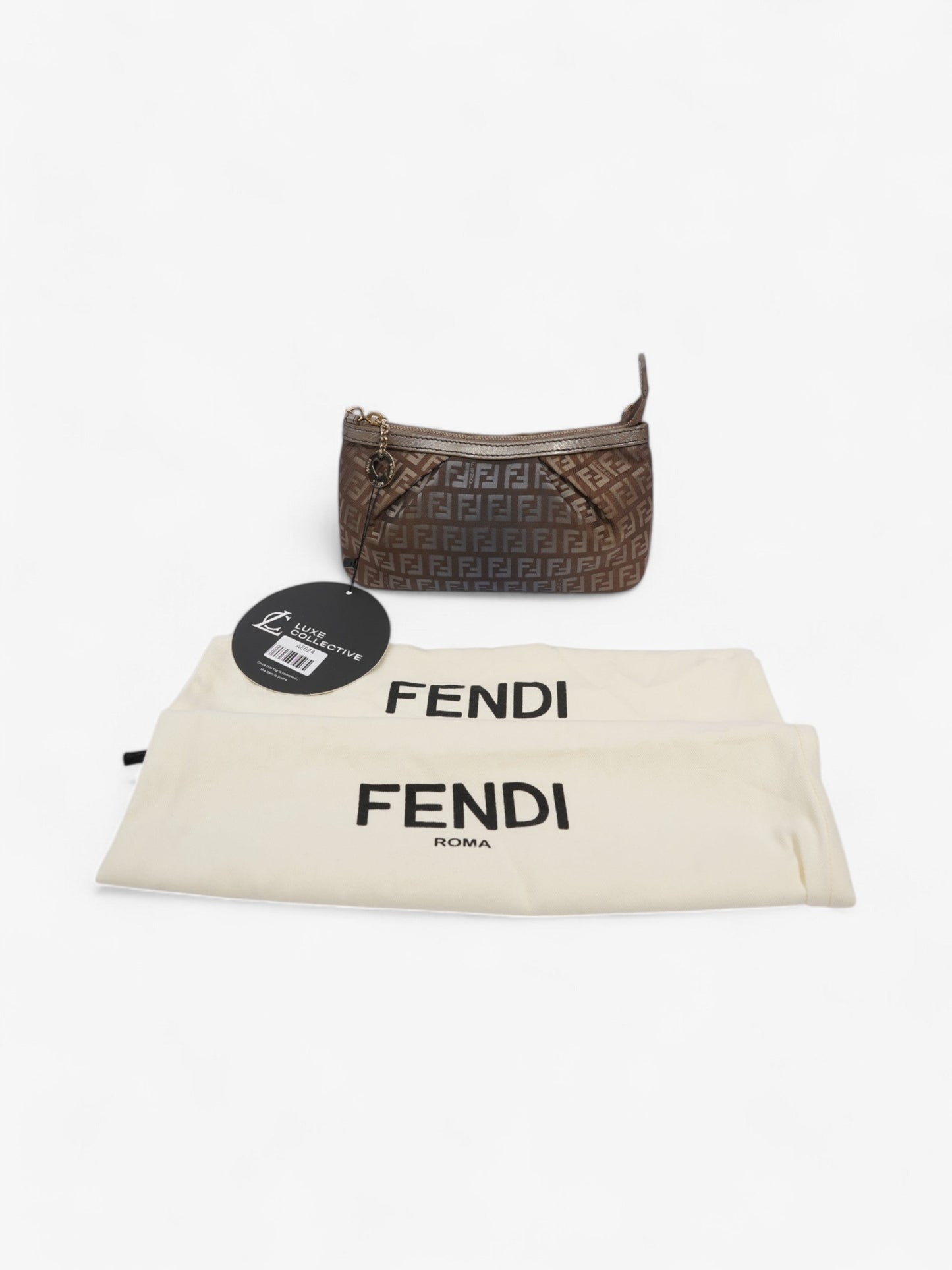 Fendi Zucca Ombre Pochette Brown Canvas